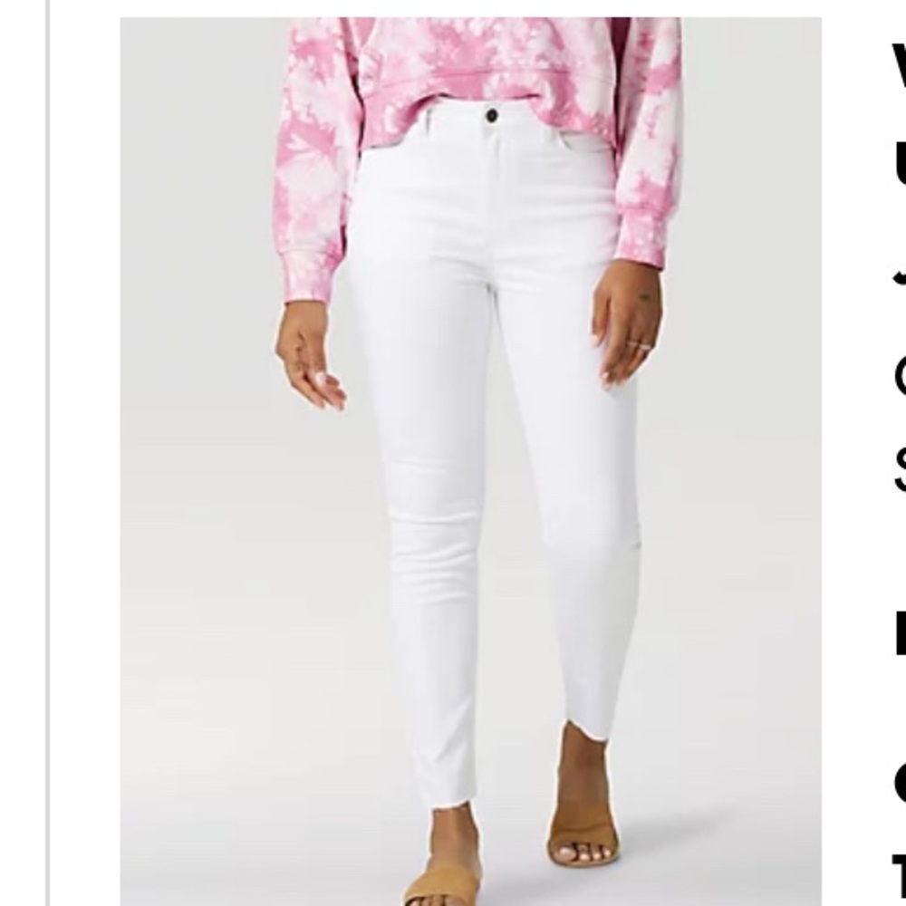 Wrangler Women's High Rise White Jeans